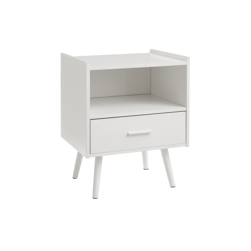 White Laminate Accent Table