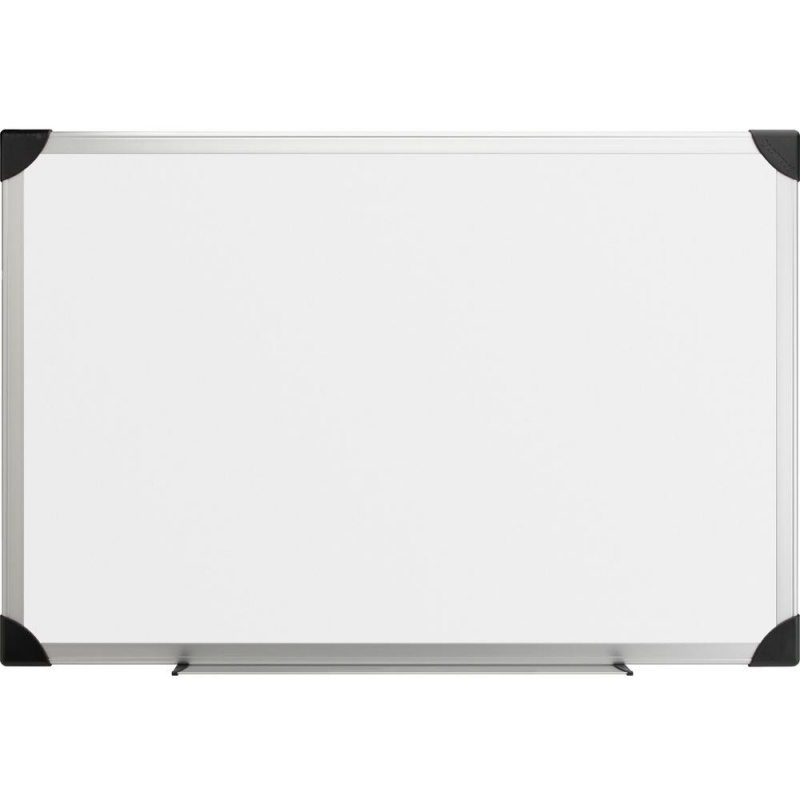 Lorell Aluminum Frame Dry-Erase Board - 96" (8 Ft) Width X 48" (4 Ft) Height - White Styrene Surface - Aluminum Frame - Ghost Resistant, Scratch Resistant - 1 Each