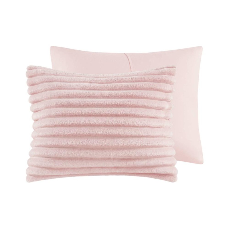 3 Piece Corded Plush Comforter Set