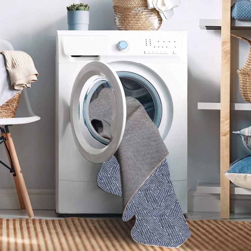 Washable Fuller Grey/Ivory 5X7 Rug
