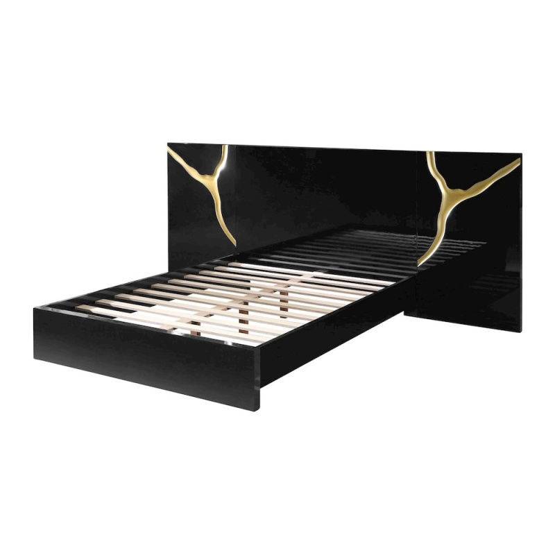 Lacquered High Gloss California King Bed Frame