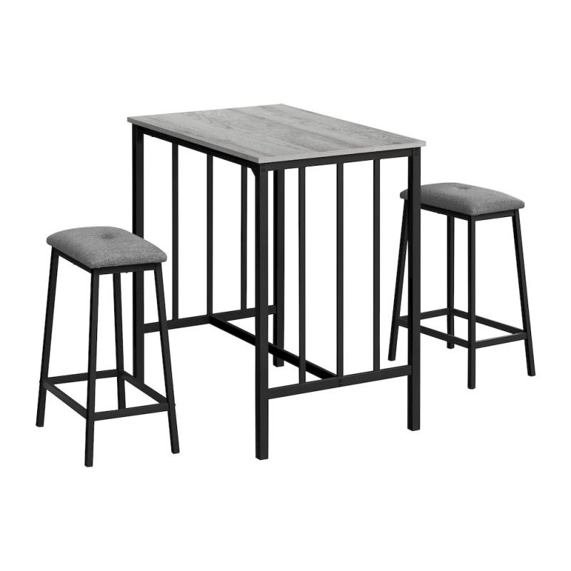 Contemporary Dining Set in Grey and Black