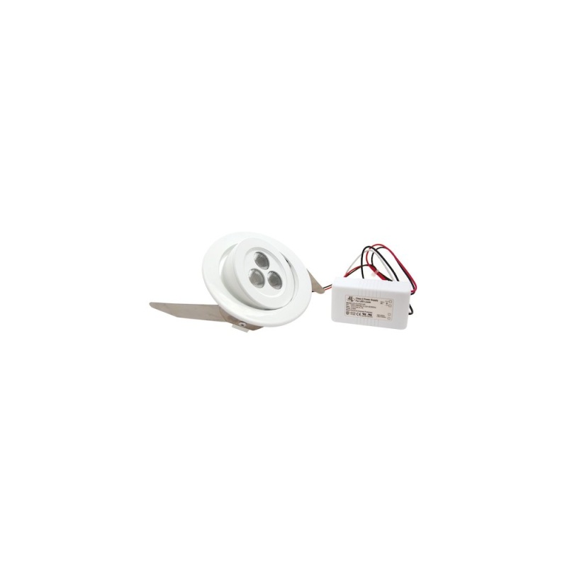 9W LED Recess Light, Driver Included White