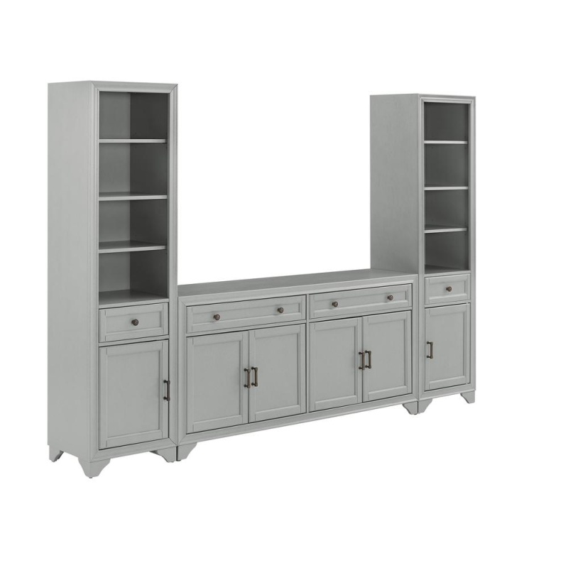 Tara 3-Piece Sideboard And Bookcase Set - Sideboard & 2 Bookcases