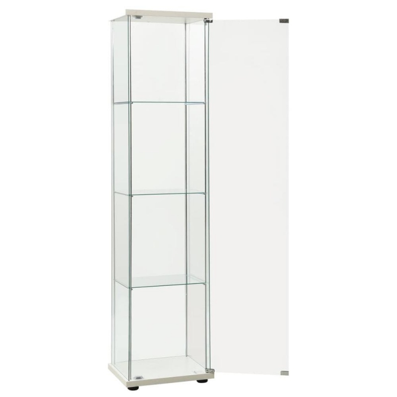 Vidaxl Storage Cabinet Tempered Glass White 2795