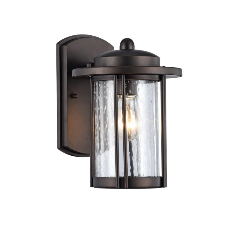 Dolan Transitional 1 Light Rubbed Bronze Outdoor Wall Sconce 11" Height
