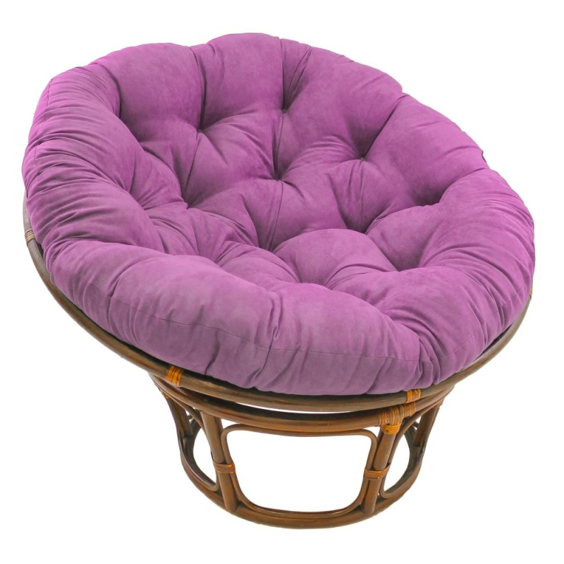 44-Inch Solid Microsuede Papasan Cushion (Fits 42-Inch Papasan Frame) 93312-Ms-Uv