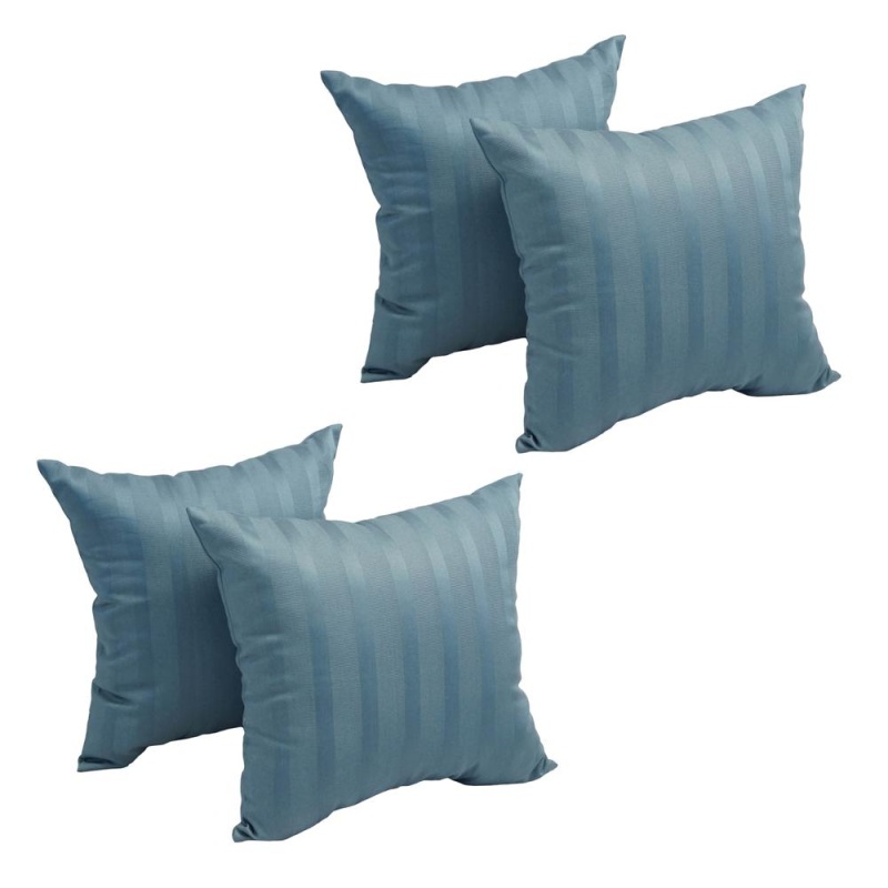 17-Inch Jacquard Throw Pillows With Inserts (Set of 4)