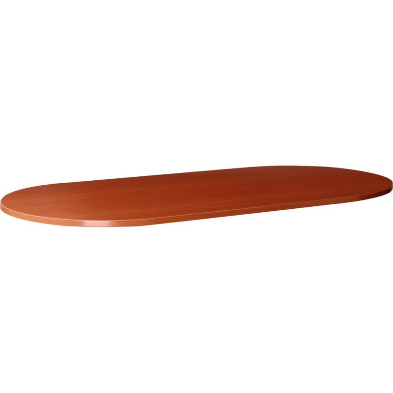 Lorell Essentials Oval Conference Tabletop - 1" Height X 94.5" Width X 47.3" Depth X 1.3" Thickness - Finish: Cherry, Laminate - 1 Each