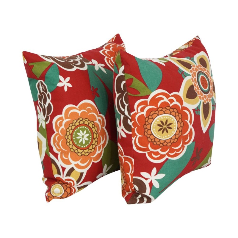 17-Inch Square Polyester Outdoor Throw Pillows (Set Of 2) 9910-S2-Od-202