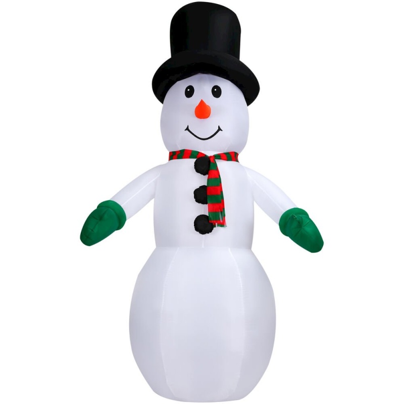 10Ft Inflatable Snowman With Lights