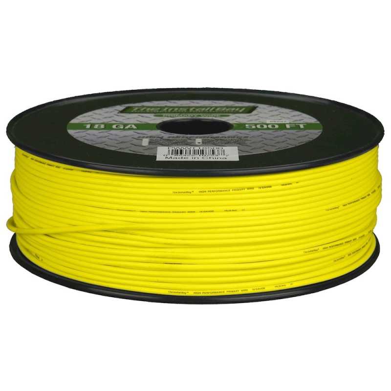 16GA Yellow Primary Wire 500 Ft Coil