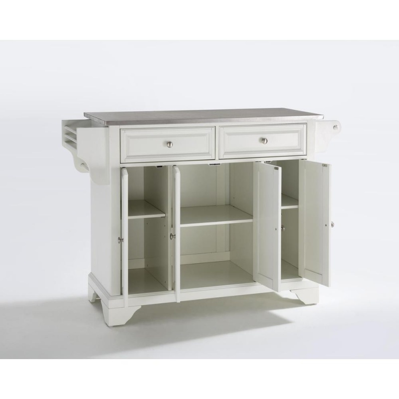 Lafayette Stainless Steel Top Full Size Kitchen Island/Cart