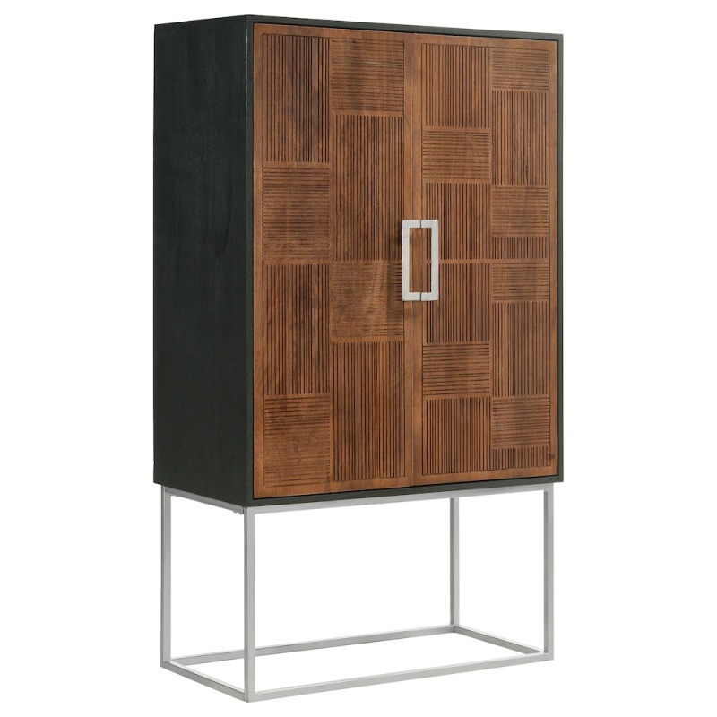 Borman 2-Door Home Bar Cabinet Wine Storage