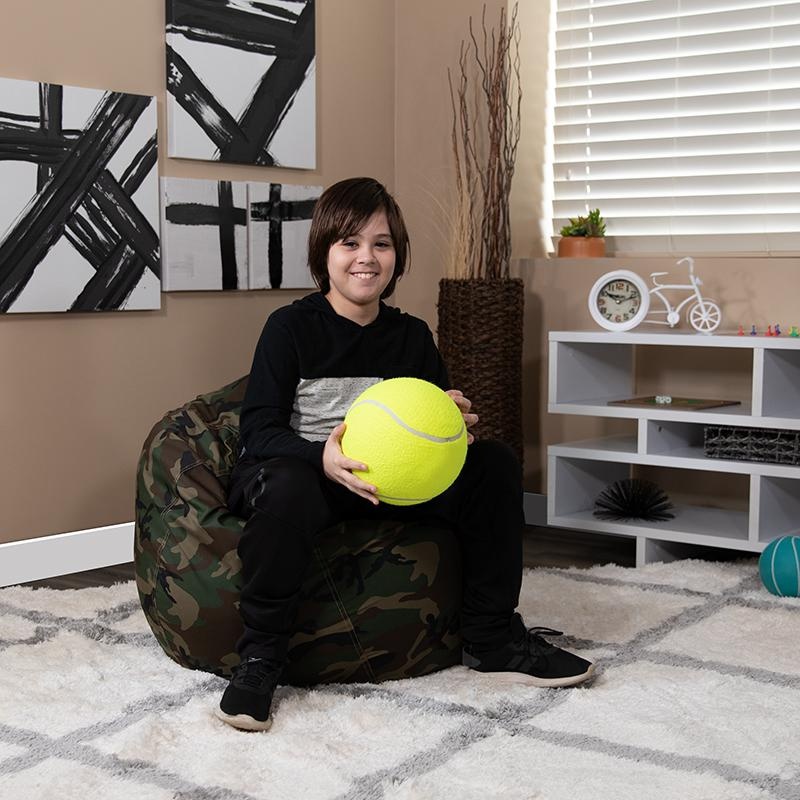 Small Camouflage Bean Bag Chair For Kids And Teens