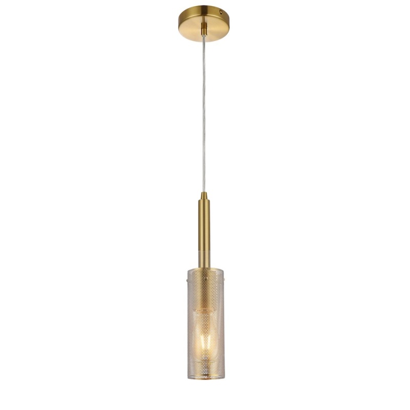 1 Light Pendant in Aged Brass