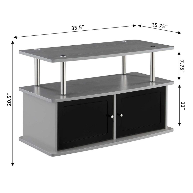 Designs2go Tv Stand With 2 Storage Cabinets And Shelf