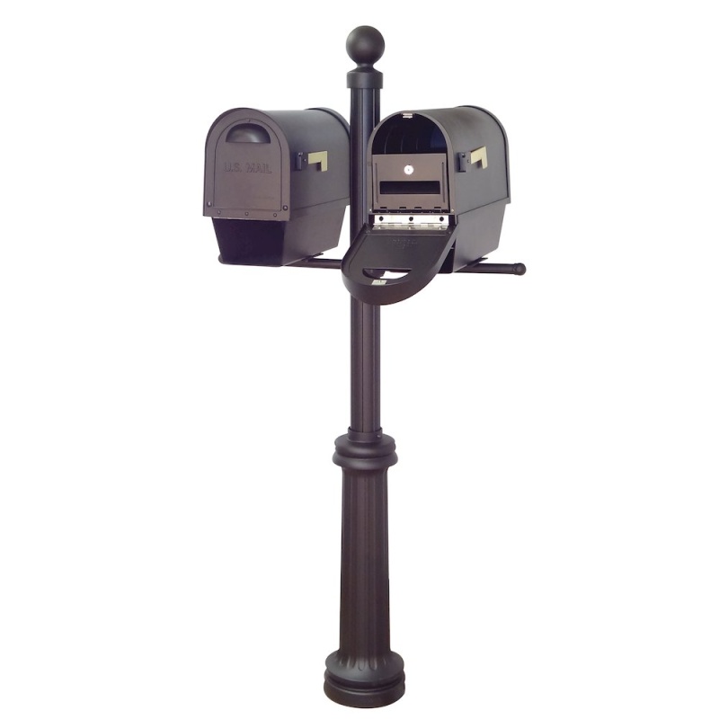 Curbside Mailboxes With Newspaper Tube, Locking Inserts