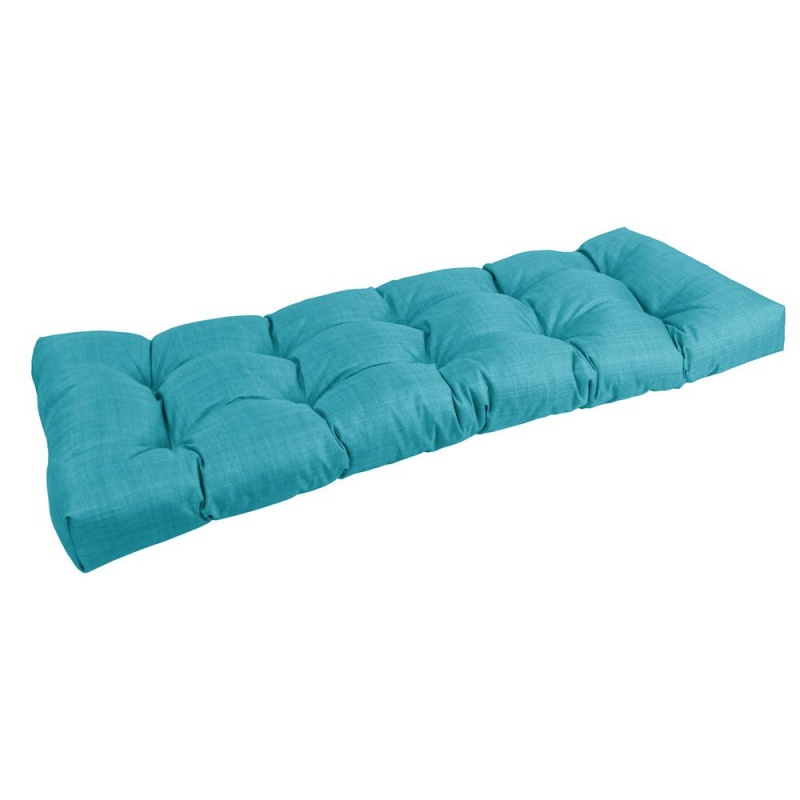 51-Inch By 19-Inch Tufted Solid Outdoor Spun Polyester Loveseat Cushion