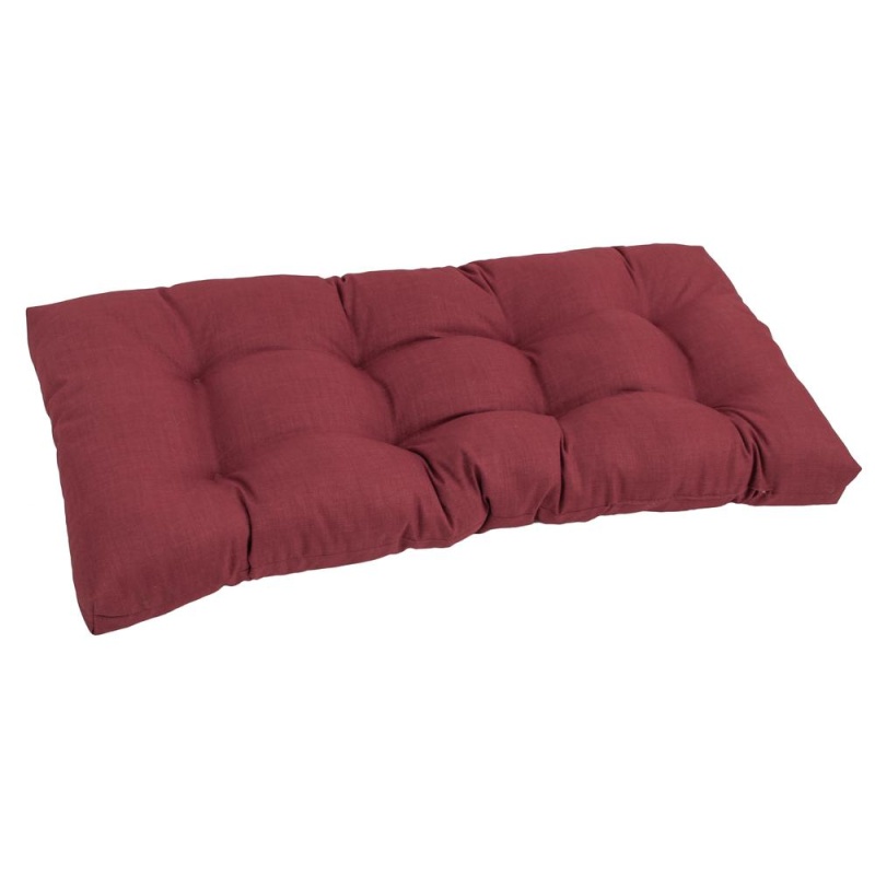 42-Inch By 19-Inch Squared Solid Spun Polyester Tufted Loveseat Cushion 94006-Ls-Reo-Sol-17