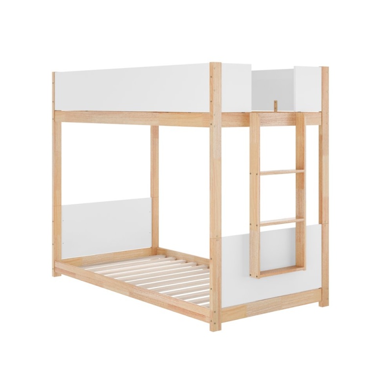 Convertible Twin Over Twin Solid Wood Bunk Bed