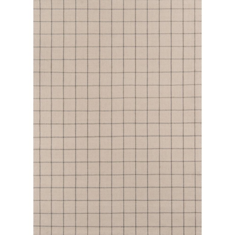 Modern Rectangle Area Rug, Ivory, 5' X 8'