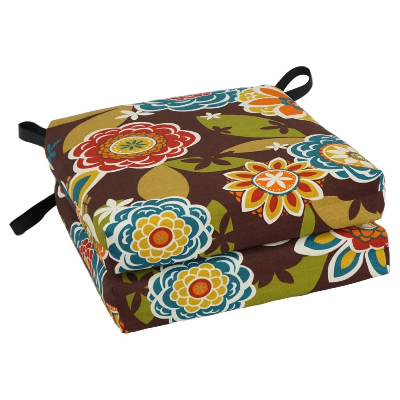 16-Inch Outdoor Cushion, Annie Chocolate