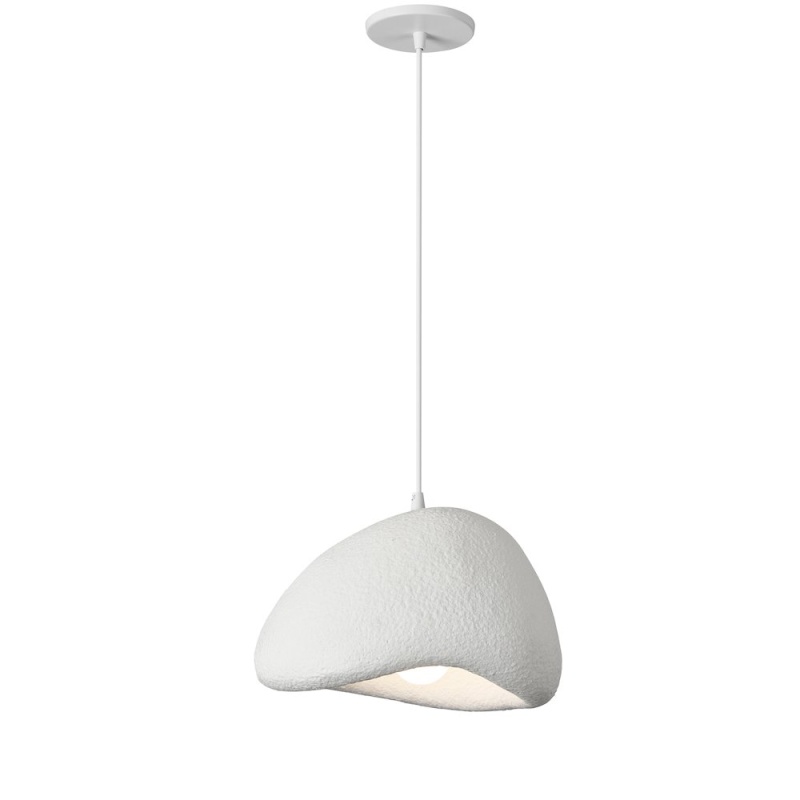 1 Light Pendant in Matte White