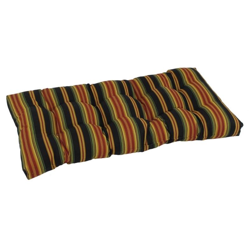 42-Inch By 19-Inch Squared Patterned Spun Polyester Tufted Loveseat Cushion 94006-Ls-Reo-31
