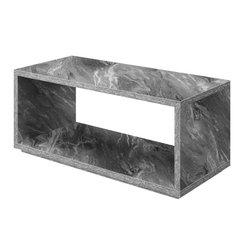 Northfield Admiral Coffee Table With Shelf -Gray Faux Marble