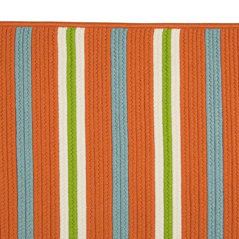 Painter Stripe Rug - Tangerine 5'X7'