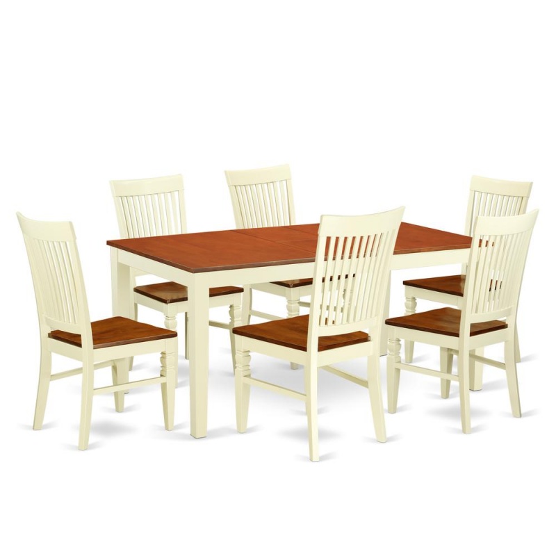 Dining Room Set Buttermilk & Cherry
