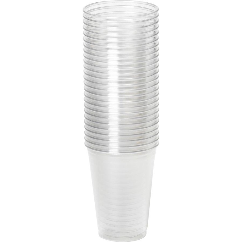Dixie 10 Oz Cold Cups By Gp Pro - 25 / Pack - 20 / Carton - Clear - Plastic - Cold Drink