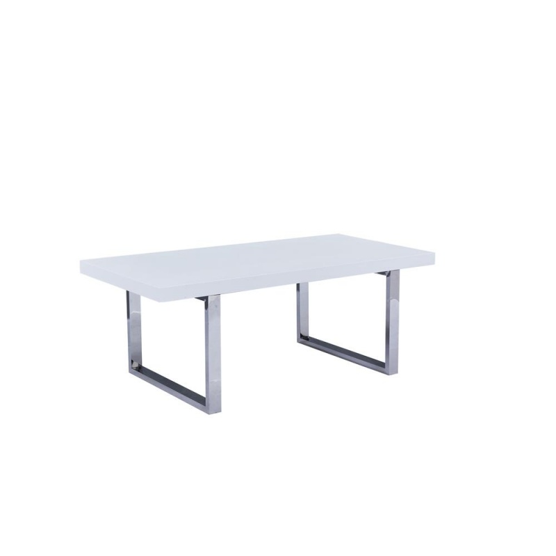 Judoc 79" White Lacquer Rectangular Dining Table