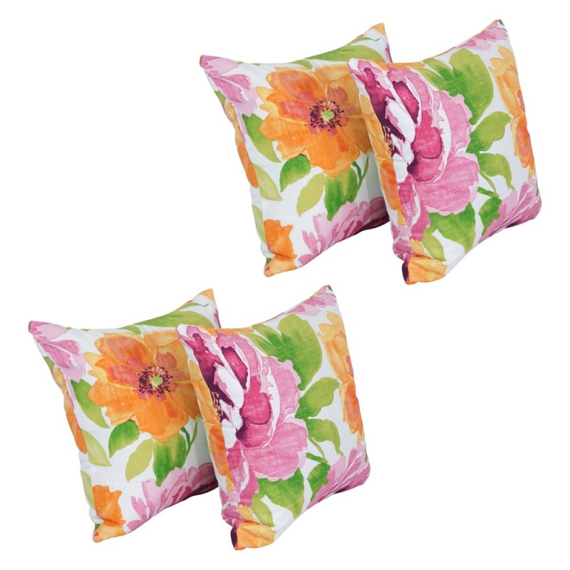 17-Inch Square Polyester Outdoor Throw Pillows (Set Of 4) 9910-S4-Od-243