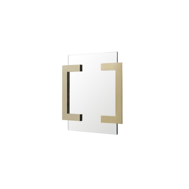 Sumo Square Mirror. Polished Gold Stainless Steel Frame