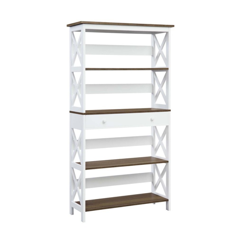 Oxford 5 Tier Bookcase With Drawer