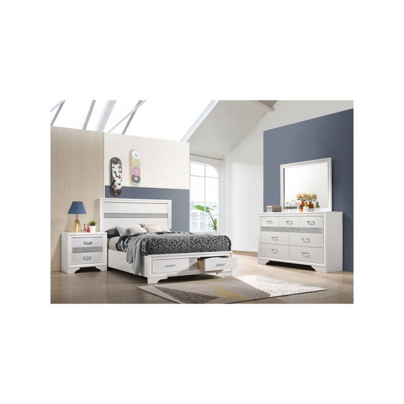 Miranda 4-Piece Full Bedroom Set White