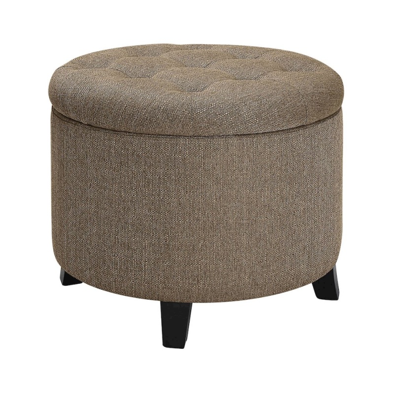 Designs4comfort Round Storage Ottoman