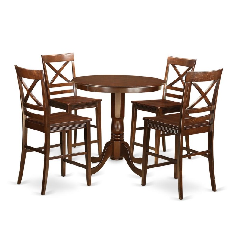 5 Pc Counter Height Dining Room SetPub Table And 4 Dining Chairs