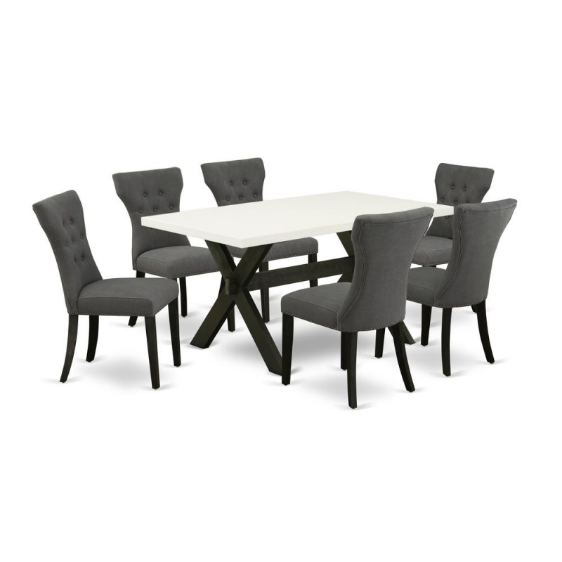 7-Piece Modern Dining Table Set