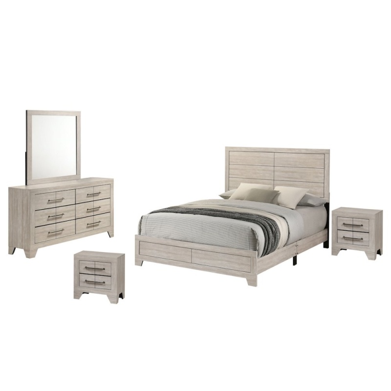 5Pc Eastern King Panel Bedroom Set