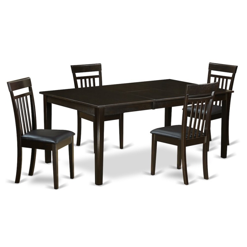 5 Pc Dining Room Set with Table and 4 Dinette Chairs