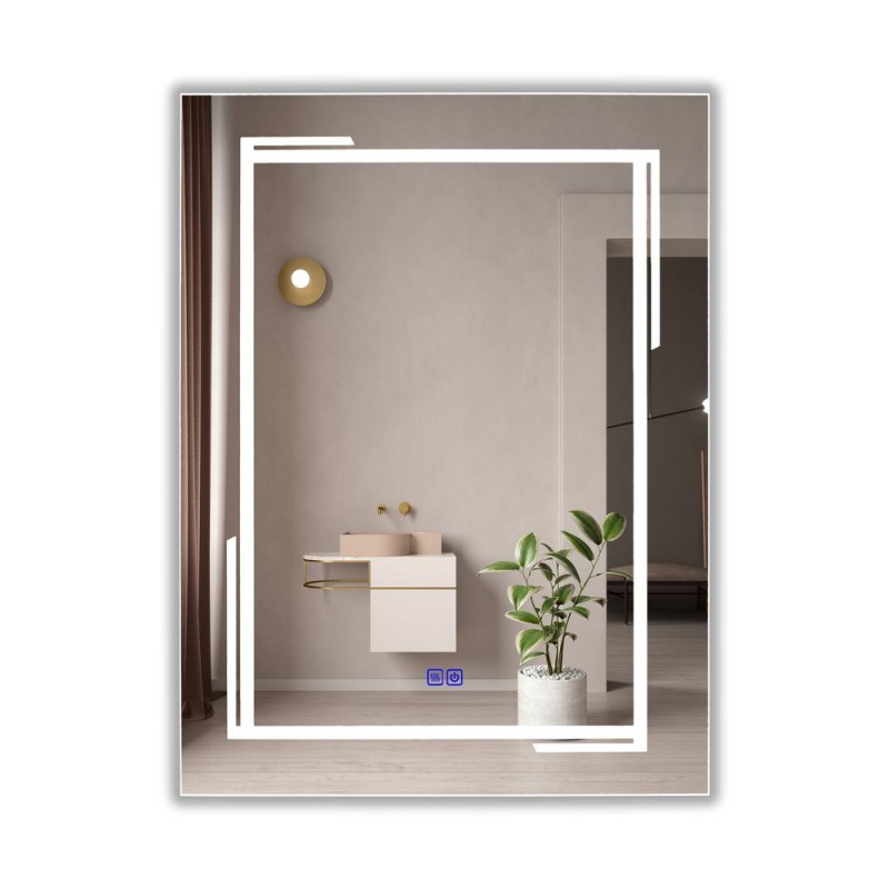 Chloe Lighting Luminosity Back Lit Rectangular Touchscreen LED Mirror