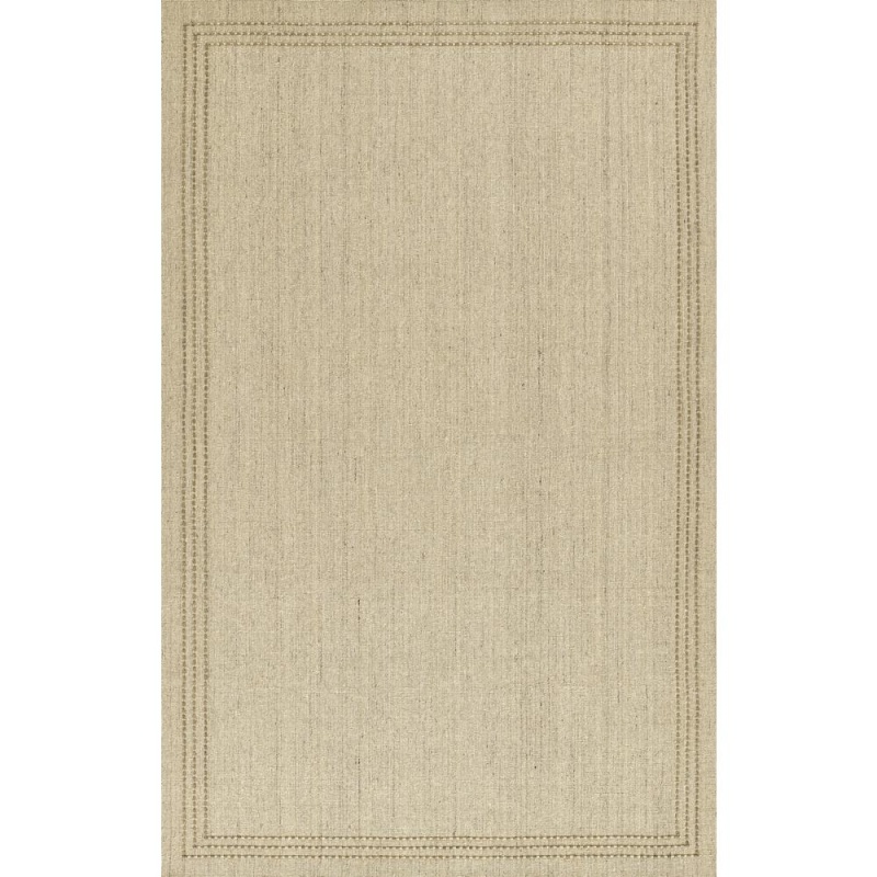 Contemporary Rectangle Area Rug, Natural, 8' X 10'
