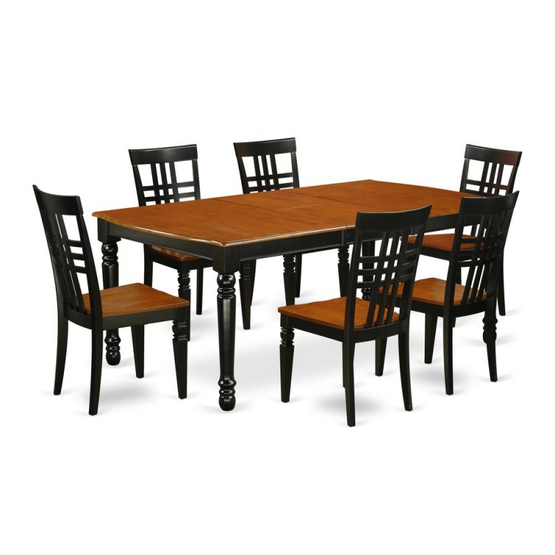 Dining Room Set Black & Cherry