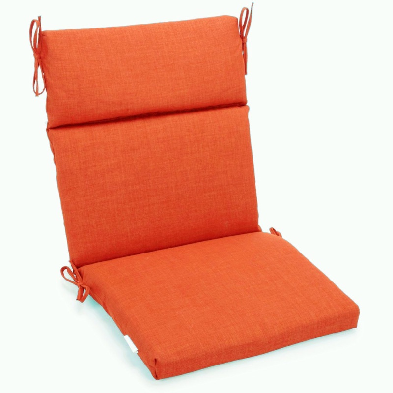 18-Inch By 38-Inch Spun Polyester Solid Outdoor Squared Chair Cushion