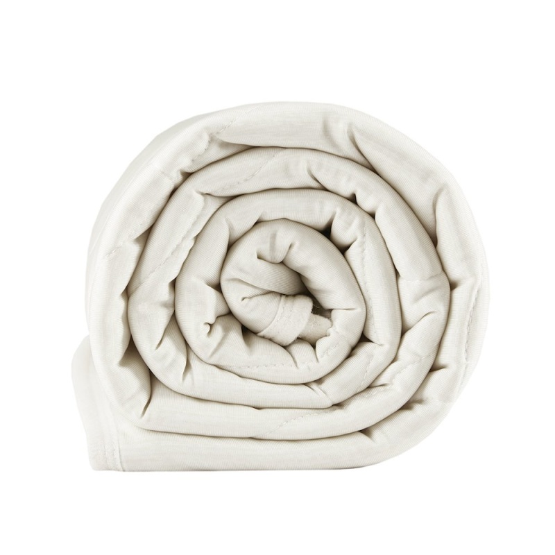 Sharper Image Cooling Touch Down Alternative Throw in Ivory