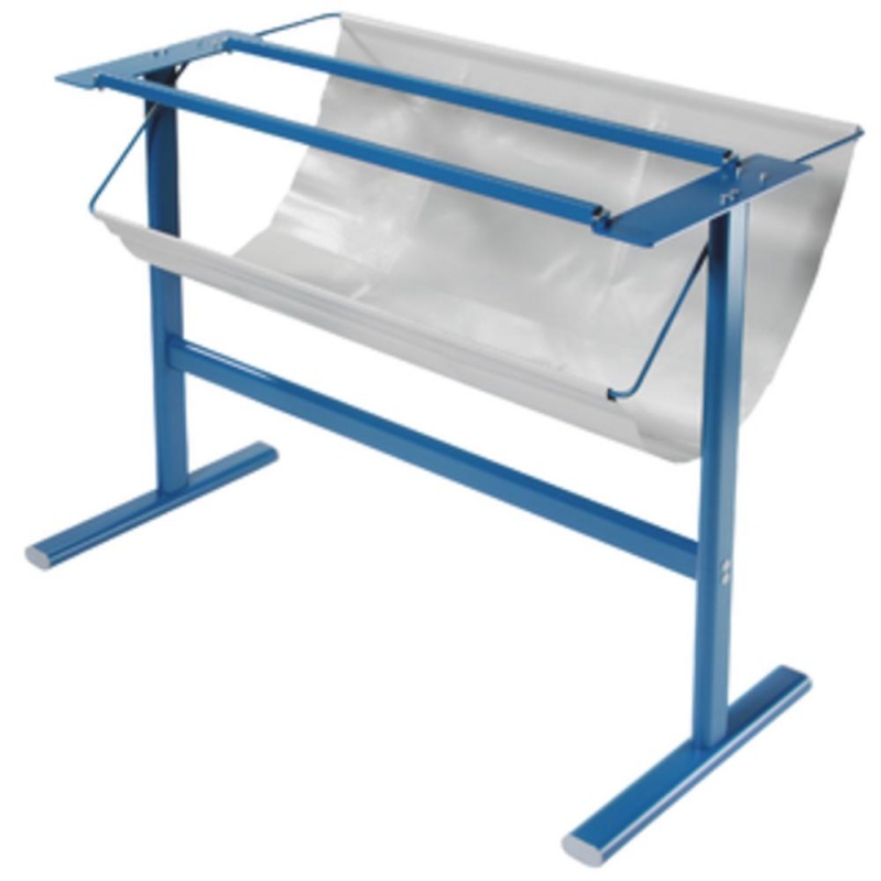 Dahle 796 Rotary Trimmer Stand - 34.5" Height X 14" Width - Metal, Steel, Vinyl - Blue