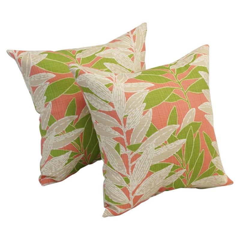 17-Inch Square Polyester Outdoor Throw Pillows (Set of 2)